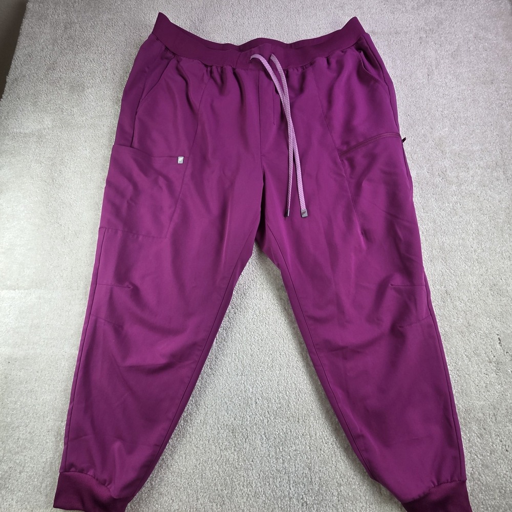 Fabletics High Rise On Call‎ Scrub Jogger Women's 3X Short Pink Cargo